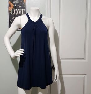 BCBGeneration Midnight Blue Halter Dress